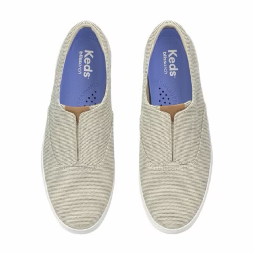 Keds Champion Round Toe Seed Stripe Slip On 9M